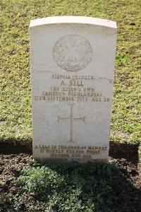 Ismailia War Memorial Cemetery - Bell, Alfred